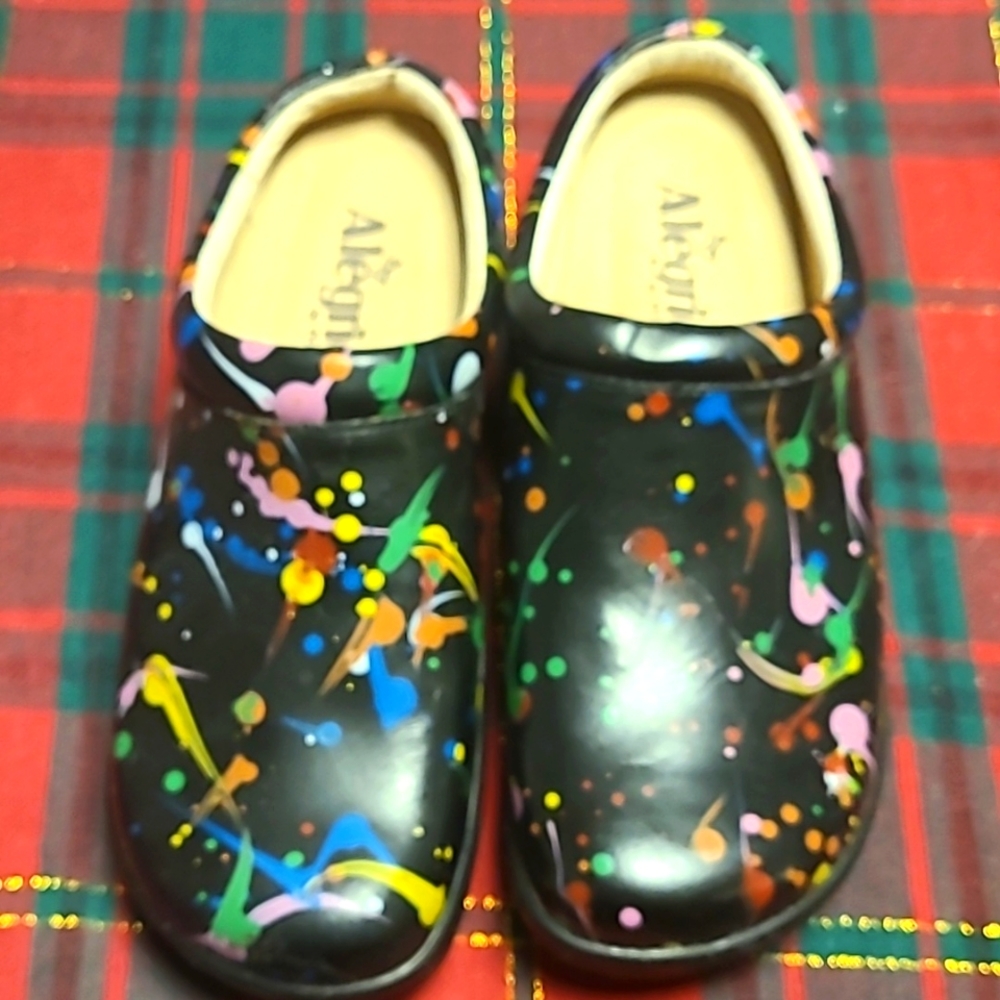 ALEGRIA Kayla Black Splash slip resistant.  Size 38 (7-7.5)